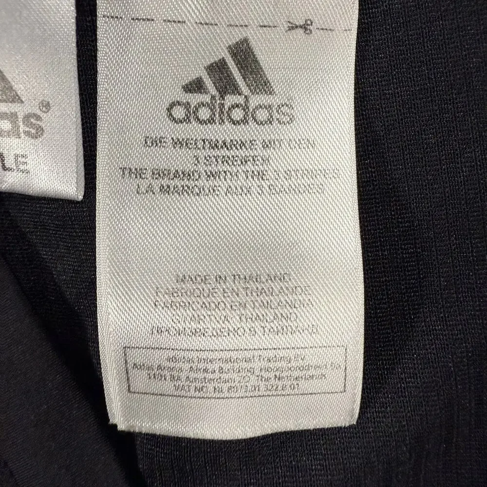 Adidas Womens S Black Active Tee Gold Logo Mesh Panels Running Training Top - Picture 5 of 9